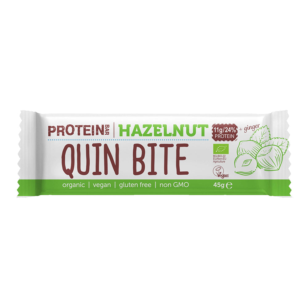 Quin Bite Bio Protein Riegel - Haselnuss