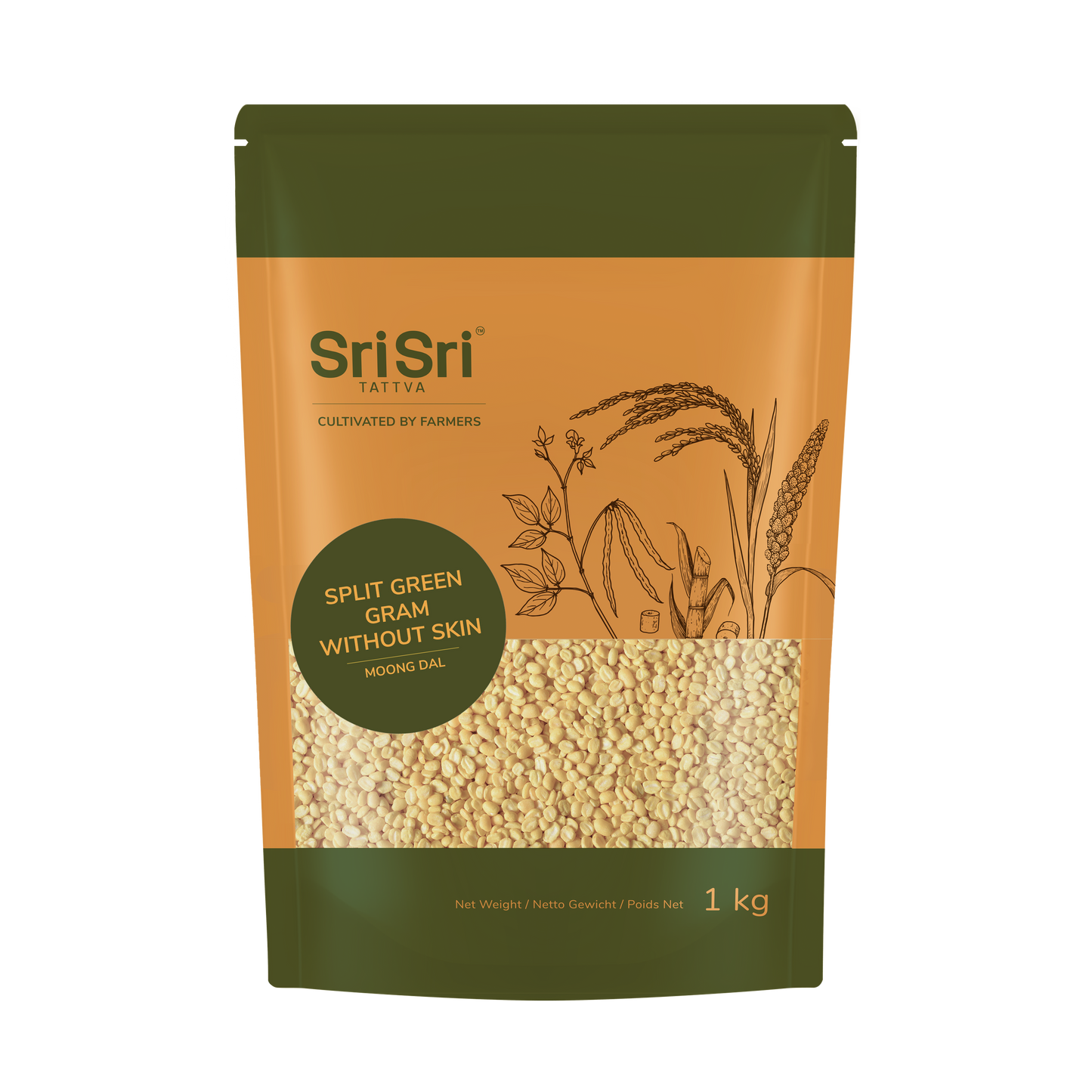 Split Yellow Moong Dal (Green Gram) 1kg