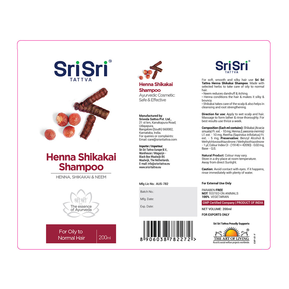 Sri Sri Tattva's Henna Shikakai Shampoo | 200ml