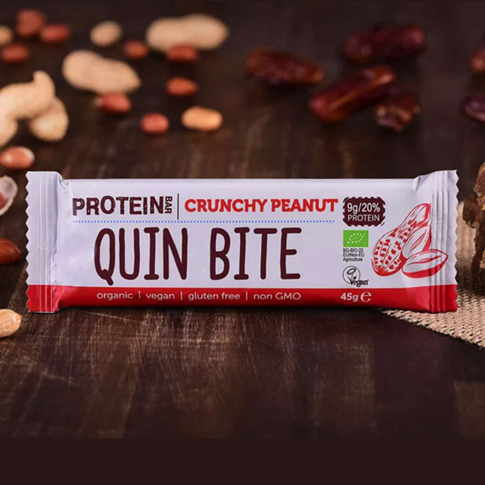 Quin Bite Bio Protein Bar - Knapperige Pinda