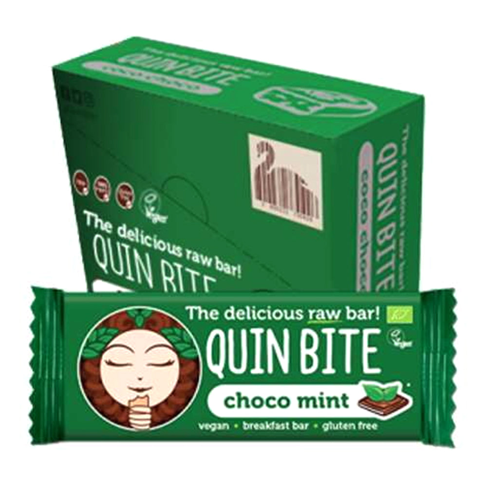 Quin Bite Bio Choco Munt | Rauwe repen