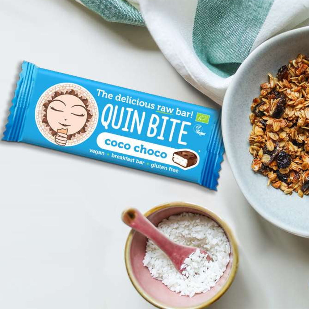 Quin Bite Bio Coco Choco | Rauwe repen