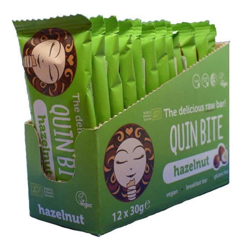 Quin Bite Bio Hazelnut | Raw Bars