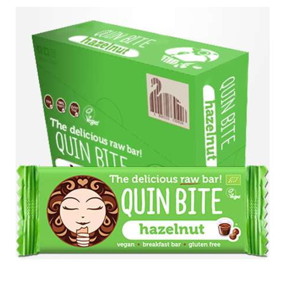 Quin Bite Bio Hazelnoot | Rauwe repen