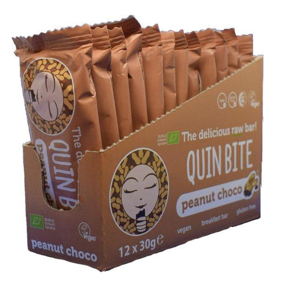 Quin Bite Bio Peanut Choco | Rohe Riegel