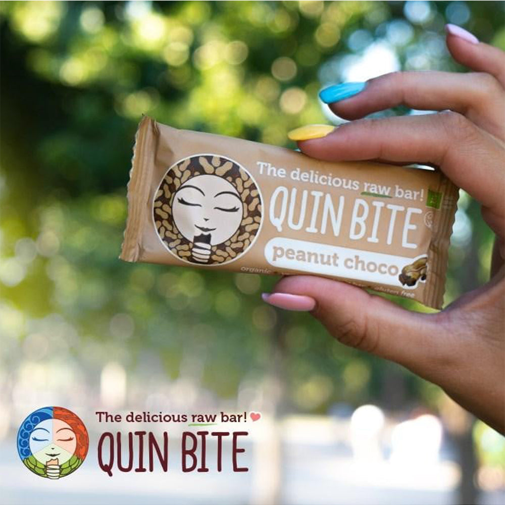 Quin Bite Bio Peanut Choco | Raw Bars