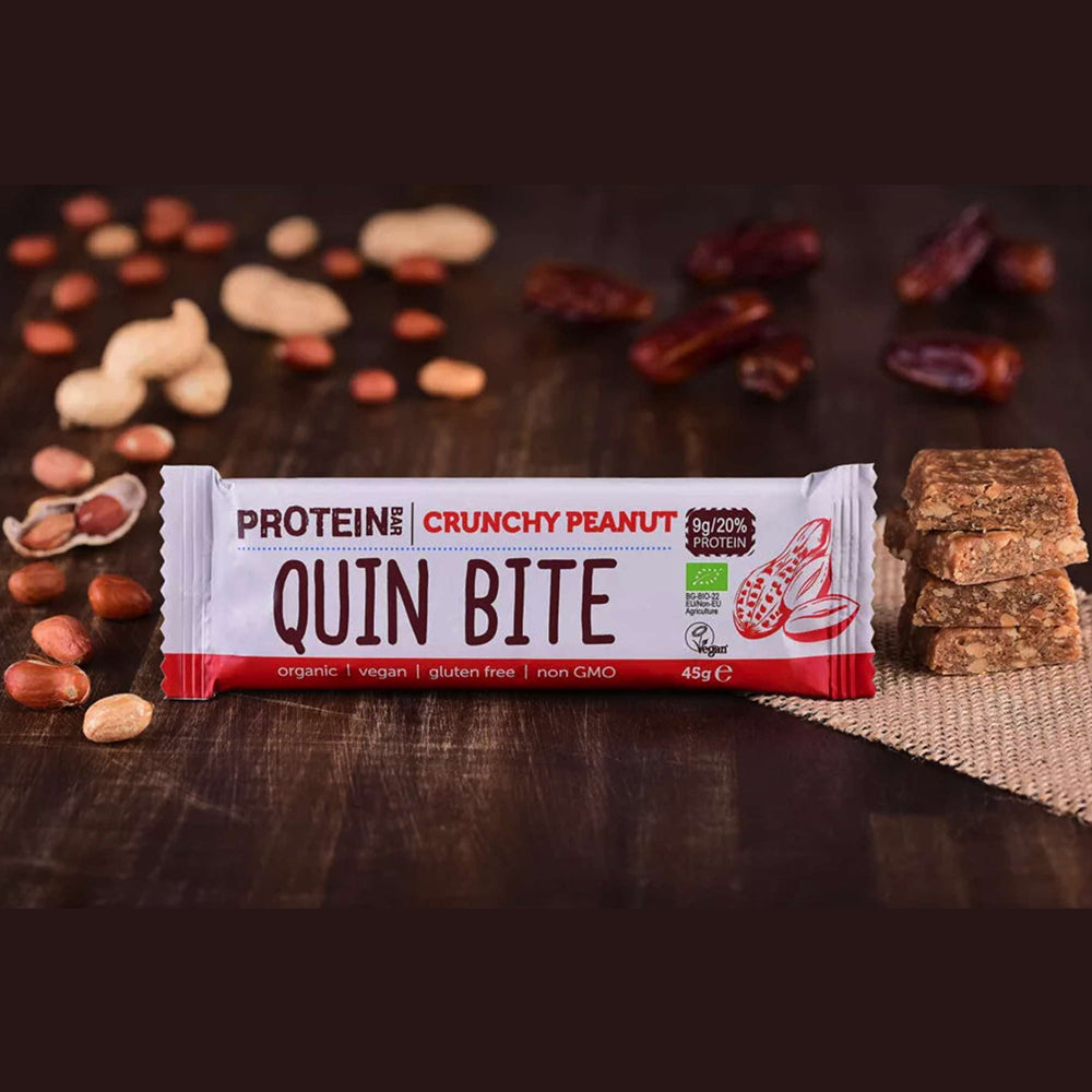 Quin Bite Bio Protein Bar - Knapperige Pinda