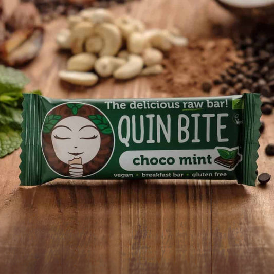 Quin Bite Bio Schoko-Minze | Rohe Riegel